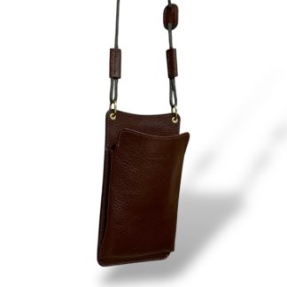 Luminous　パラコードレザースマホポシェット/ダークブラウン